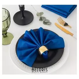 Набор салфеток с ГМО «Этель», размер 32х32 см - 4 шт, цвет синий