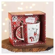 Набор «Счастливого года», кружка 350 мл, ложка