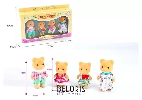 Набор Семья медведей 4 фигурки