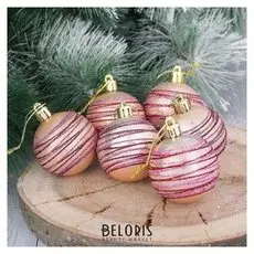 Набор шаров пластик D-5 см, 6 шт "Пояс ориона"