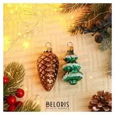 Набор : шишка 37 + ёлка 42