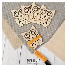 Набор шпулек для ниток мулине «Совы», 7 × 5,3 см, 5 шт