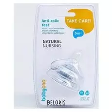 Набор силиконовых сосок, антиколик, 2 шт., для густых жидкостей