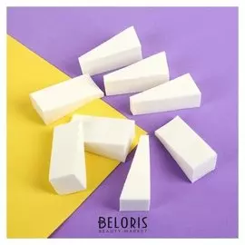 Набор спонжей для нанесения косметики, 5 × 2 см, 8 шт, цвет белый