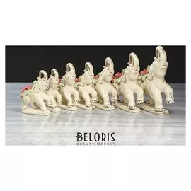 Набор статуэток "Слоны", лепка, 7 предметов