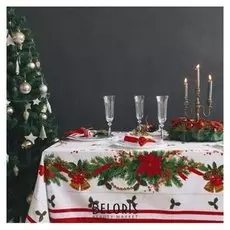 Набор столовый "Рождественский бал" 150х110см +/-3см с гмво, салф.40х40см 4-шт, хл100% Н У