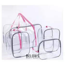 Набор сумок в роддом 4 шт., 1+3, цвет розовый