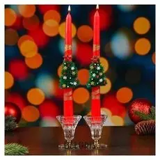 Набор свечей "Новогодний. елочка", 24х2 см