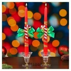 Набор свечей "Новогодний. конфета", 24х2 см