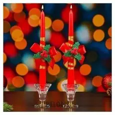 Набор свечей "Новогодний. ягоды", 24х2 см