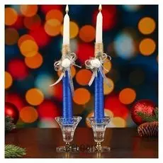 Набор свечей "Новогодний. синий"