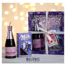 Набор свечей «Счастья и тепла», 14,8 х 5,5 х 16,3 см