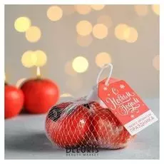 Набор свечей в авоське «С новым годом»