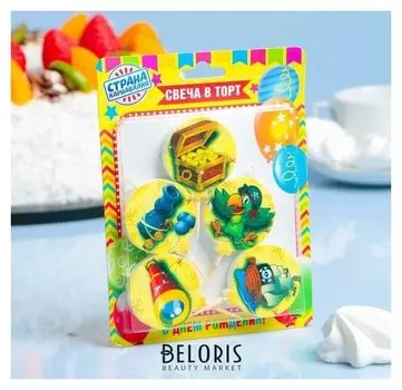 Набор свечей в торт "Пиратский" 5шт
