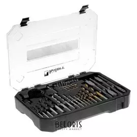 Набор сверл и бит Kolner KDS 49, сверла по дереву/металлу/бетону, биты 20 шт., 49 предметов