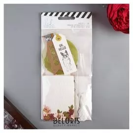 Набор тэгов из ацетата и кардстока Heidi Swapp - «Honey spice» - 16 шт