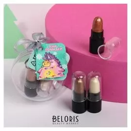 Набор теней для глаз в стике "Unicorn New Year", 3 цвета