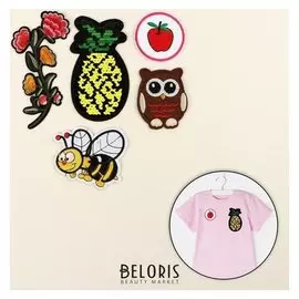 Набор термоаппликаций « №3», 5 шт