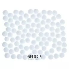 Набор текстильных деталей для декора «Бомбошки» 100 шт. набор, размер 1 шт. 1,2 см, цвет белый