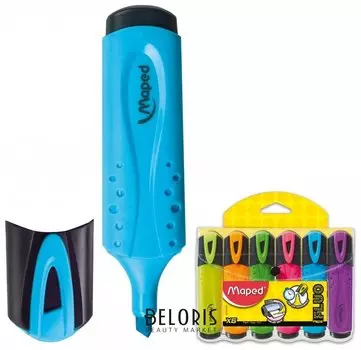 Набор текстовыделителей Fluo Pep's Classic 5.0 мм, 6 цветов