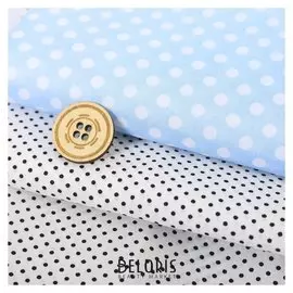 Набор ткани для пэчворка «Горошек», 2 лоскута 50 × 65 см