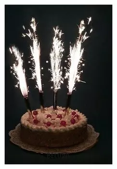 Набор тортовых свечей "Фонтаны" 17,5см. (4 шт.)