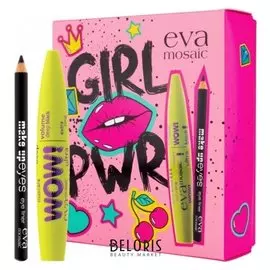 Набор тушь для ресниц WOW Ultra + карандаш для глаз Make Up Eyes