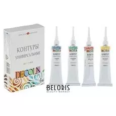 Набор универсальных контуров Decola, 4 цвета, 18 мл