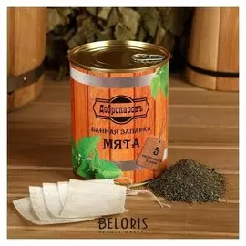 Набор в банке запарка "Мята", 5 фильтр пакетов