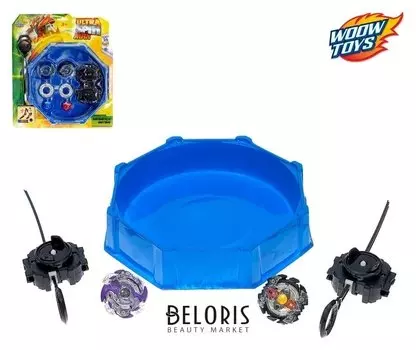Набор волчков Ultra Spin Max: 2 волчка, 2 устройства для запуска, арена