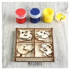 Набор заготовок для создания метрики, 12 предметов, размер деталей 4,5х4,5 см