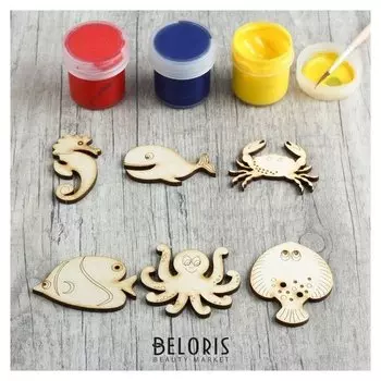 Набор заготовок для творчества «Морские животные», 6 шт