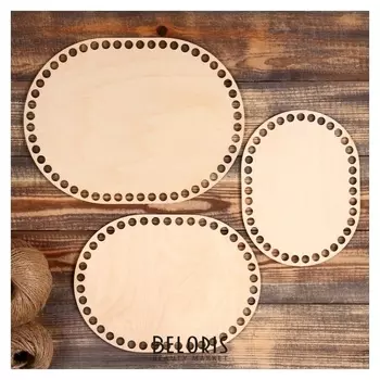 Набор заготовок для вязания "Овал параллельный" (3 в 1), 20×15, 24×18, 28×21 см, D=10мм