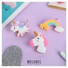 Набор значков "Единороги" радужные