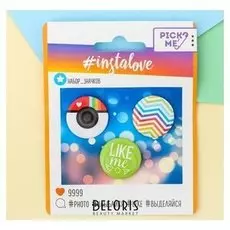 Набор значков "Инстаграм" 3шт.