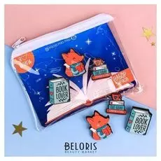 Набор значков в кошельке "Книги"