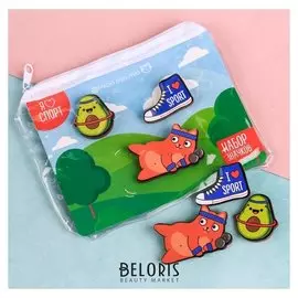 Набор значков в кошельке "Спорт"