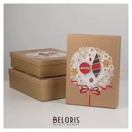 Наборк коробок 3 в 1 «С иголочки», 39 х 30 х 11 - 35 х 26 х 7 см