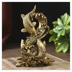 Нэцкэ "2 карпа в виде восьмерки"