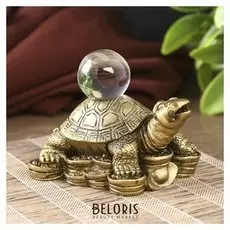 Нэцкэ черепаха с кристаллом