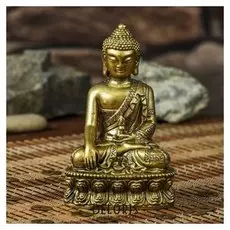 Нэцке полистоун бронза "Будда на медитации" 12,1х7,5х5,7 см