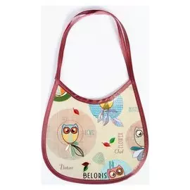 Нагрудник из клеёнки с ПВХ-покрытием, на завязках, цвета МИКС