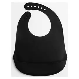 Нагрудник силиконовый, Black