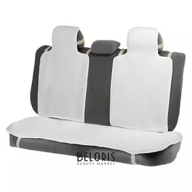 Накидки на заднее сиденье, нат. шерсть, 135 х 55 и 75 х 55 см, белый, набор 3 шт