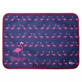 Накладка на стол текстильная водоотталкивающая (Складная) А3, 485 х 355 мм, кн-3-20-1 «Фламинго принт»