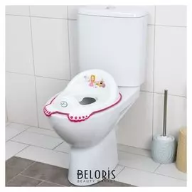 Накладка на унитаз "Принцесса" нескользящая, цвет белый