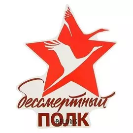 Наклейка на авто "Бессмертный полк" 170х210мм