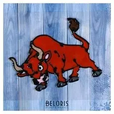 Наклейка на стекло "Бык свирепый" 12,5х8,5 см