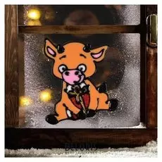 Наклейка на стекло «Подарочек», 11 х 10 см