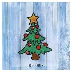 Наклейка на стекло "Шары на ёлке" 11х15,8 см